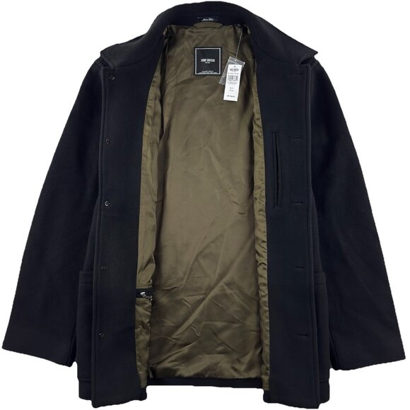 Todd Snyder Italian Wool Cashmere Cafe Jacket Men's XL Black Quiet Luxury $698 - Picture 3 of 14